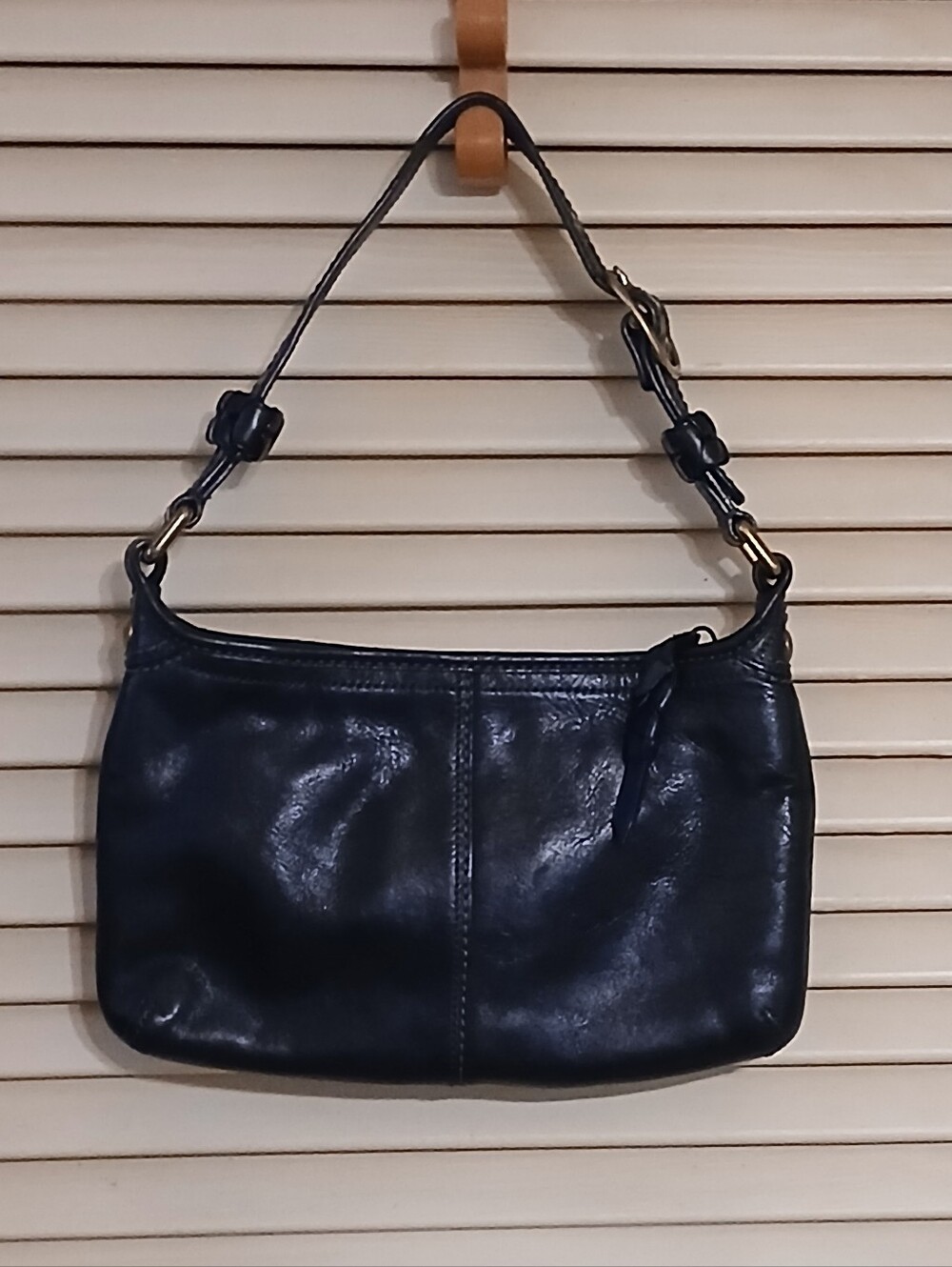 Coach Black Leather Shoulder Bag